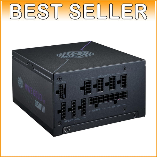 Efficient MWE Gold 850W ATX 3.1 PSU with Hexagonal Fan - Ideal for RTX 4090