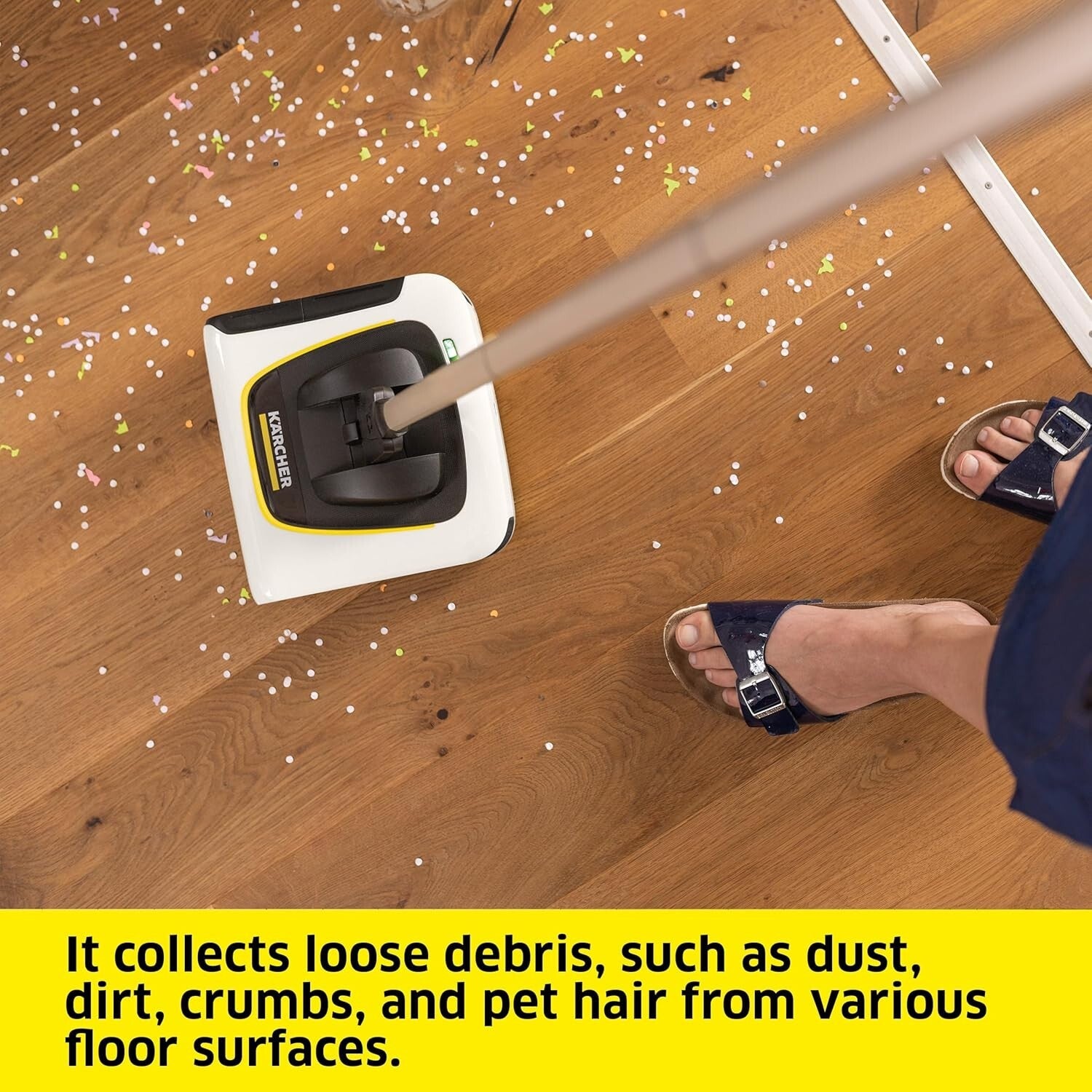 Fast & Efficient KB 5 Electric Broom - Ideal for Low-Pile Carpet & Hard Floors