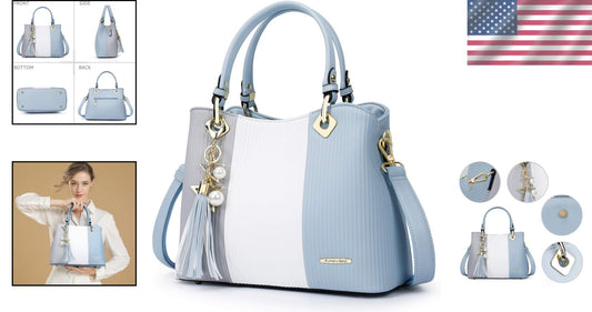 Versatile Women's Satchel Bag with Multiple Pockets - Stylish & Practical