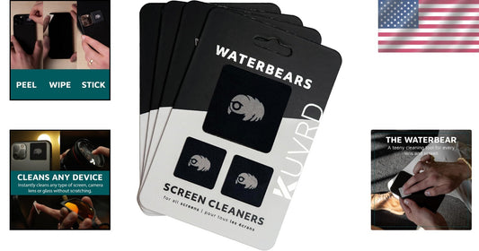 Featherweight & Resilient Screen Cleaner Set - 4-PAD Options for All Needs