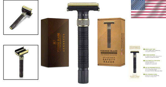 Eco-Friendly Safety Razor with Adjustable Head - For the Smoothest Shave Ever