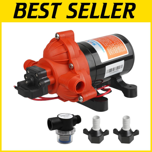 Advanced 12V Diaphragm Water Pump - 4-Year Warranty, Automatic Pressure Switch