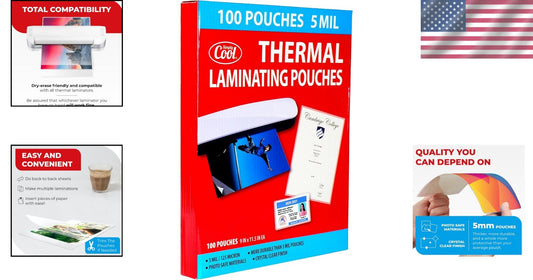 Professional Quality 5MIL Thermal Laminating Sheets - Ideal for Home & Business