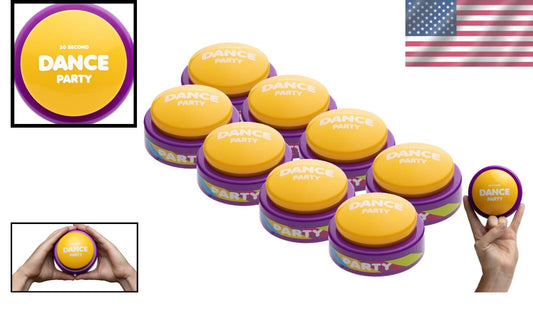 Portable 5-Song Button for Instant Fun - Ideal for Birthdays & Classroom Use