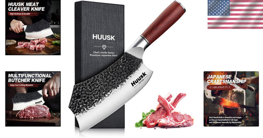 Elegant Handcrafted 7 Inch Meat Cleaver - Perfect for Home Cooks & Professionals