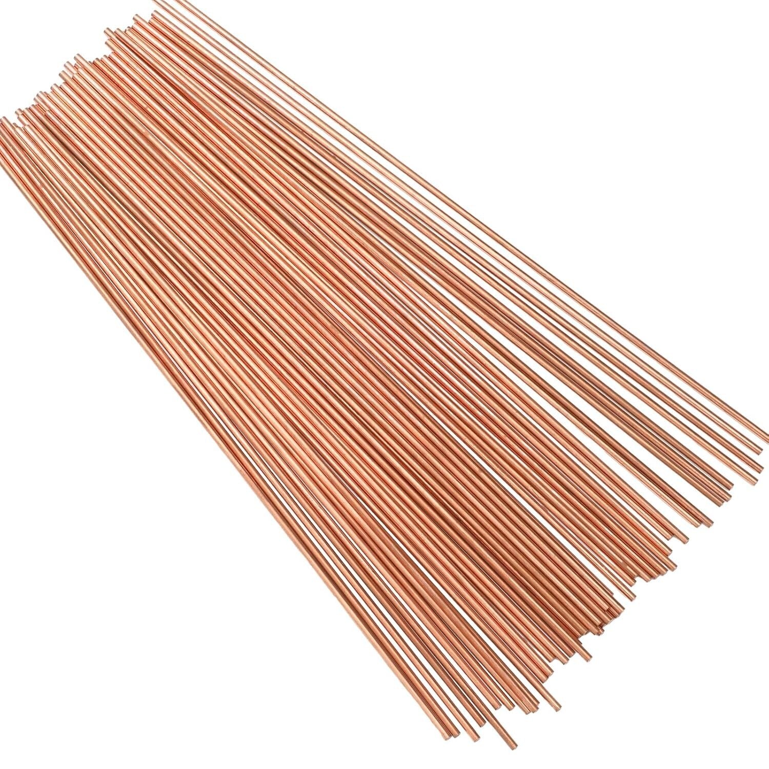 50-Piece Solid Copper Rods 11.8'' Long, 0.12'' Diameter for Versatile Crafts