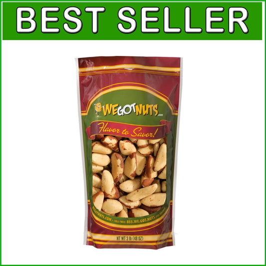 3 Pounds of Delicious Raw Brazil Nuts - Healthy Snack for Kids & Adults, 48oz