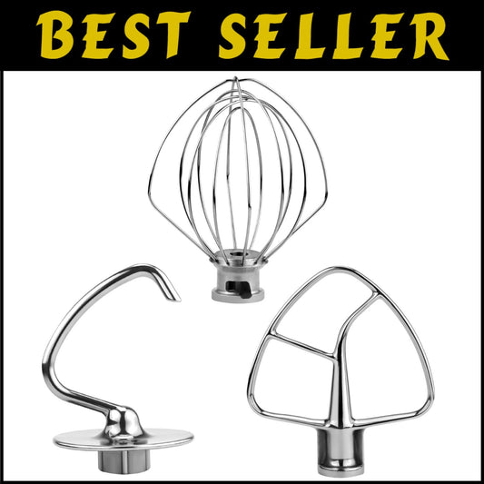 3-Piece Kitchen Stand Mixer Attachment Set - K45 Series, Lightweight & Durable