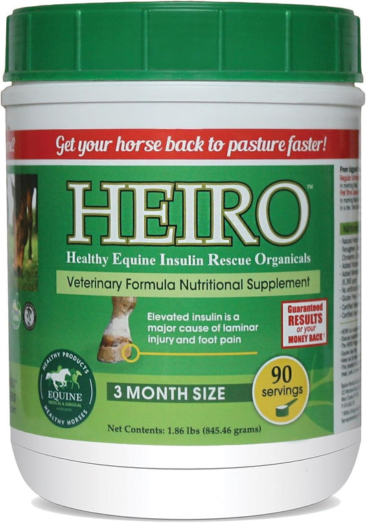 Natural 90-Servings Aid for Horses: Laminitis & Elevated Insulin Levels Solution