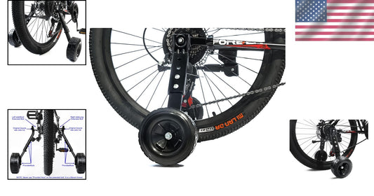 Universal Fit Training Wheels for Kids' Bicycles – Easy Assembly & Stability