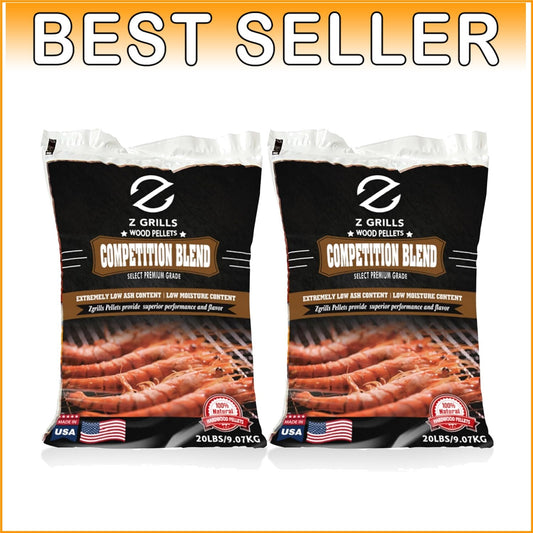 100% Natural Hardwood BBQ Pellets - 6 Flavor Options, 40lbs of Pure Delight