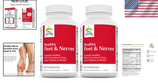 Optimal 120-Capsule Support for Healthy Feet, Nerves, and Metabolism Management