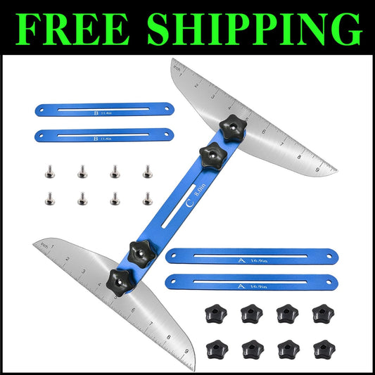 High-Quality Adjustable Stair Template Tool - For Precise Measurements & Cuts