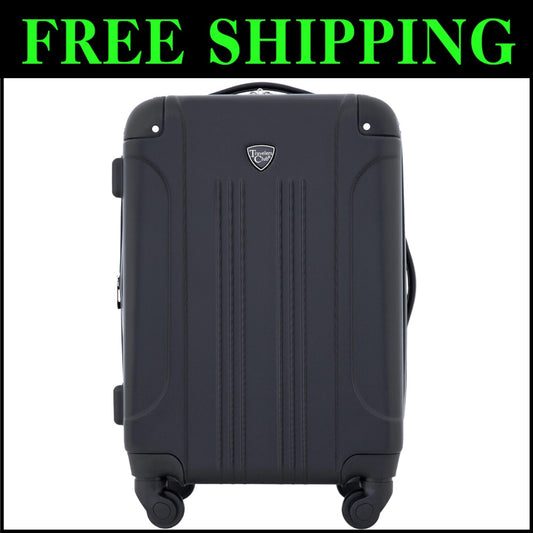 Chicago 20" Expandable Hardside Carry-On Luggage with 360-Degree Spinner Wheels
