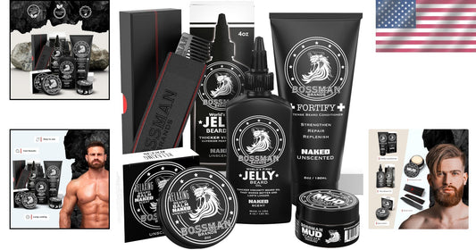 Ultimate Beard Grooming Set with Intense Conditioner & MUDstache Wax - 13 Fl Oz