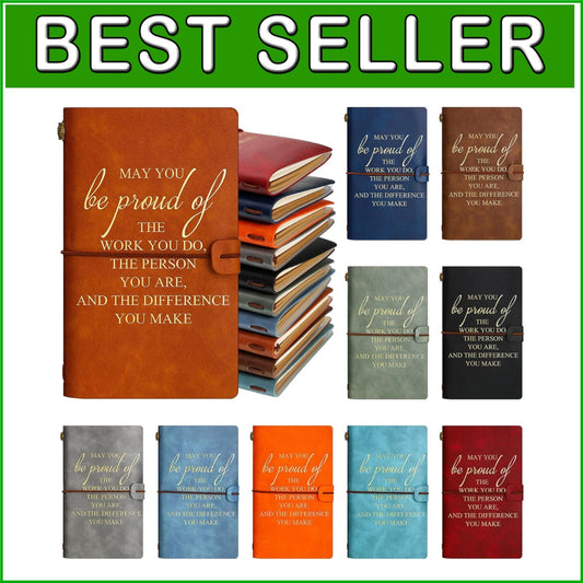 Portable 20-Pack Motivational Journals with Inspirational Quotes for Teams