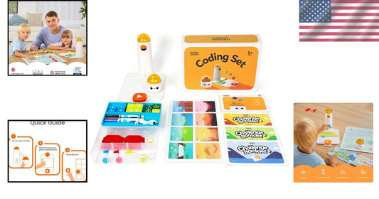 Educational STEM Coding Robot for Ages 4-10 with 37 Coding Blocks and Challenges