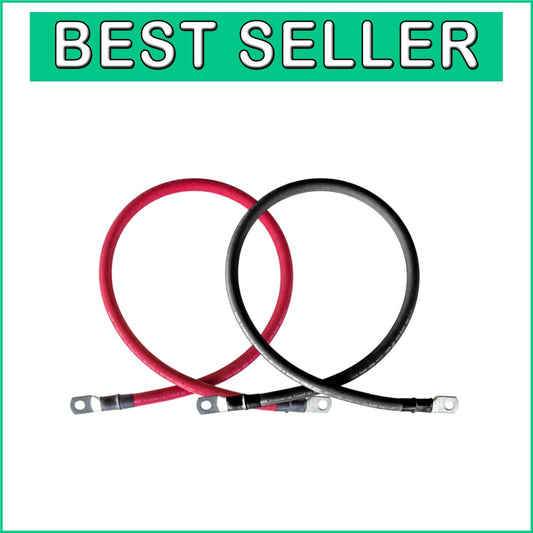 Flexible 2/0 AWG Copper Battery Inverter Cables with Corrosion-Resistant Ends