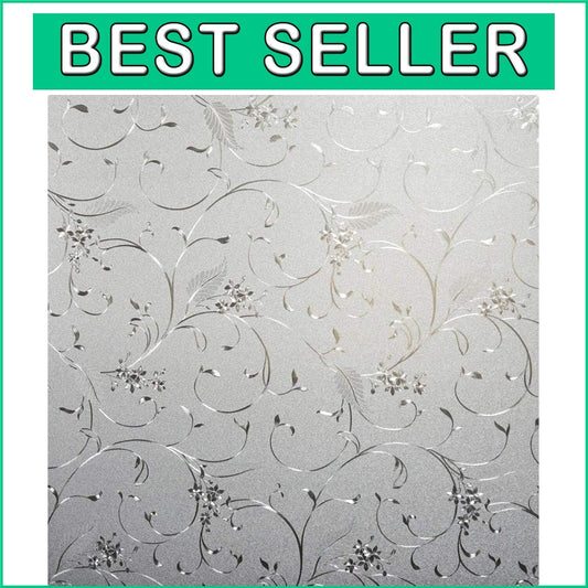 Customizable Frosted Glass Window Film 29.5'' x 118'' - Removable UV Protection