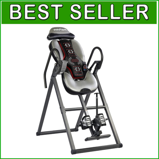 Adjustable Innova Inversion Table with Vertical Massage & Heat - 300 lb Capacity