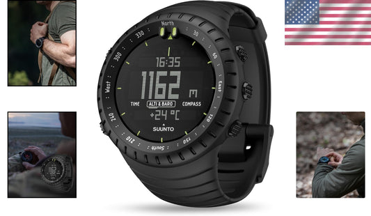 Durable Scandinavian Design Sports Watch with Altimeter & Temperature Tracker