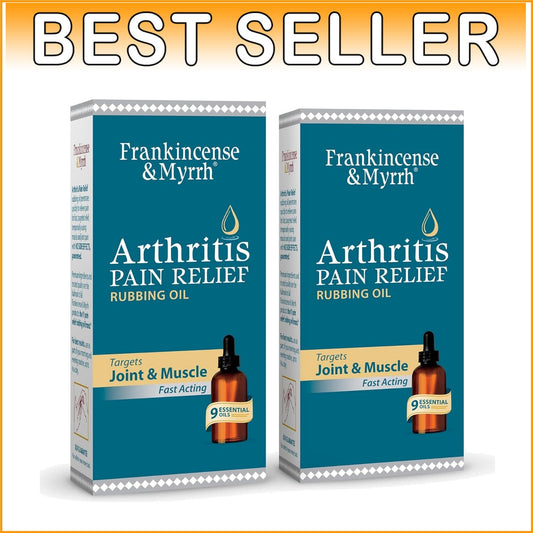 Arthritis Pain Relief Oil - Frankincense & Myrrh, Fast-Acting 2 Pack (2 fl. oz.)