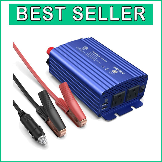500W Power Inverter with Smart Cooling Fan - Safe, Quiet, and Compact Design