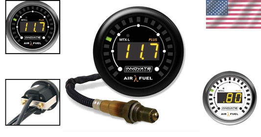 52mm MTX Series Wideband Gauge - Premium Black/White Display, Lightweight Design