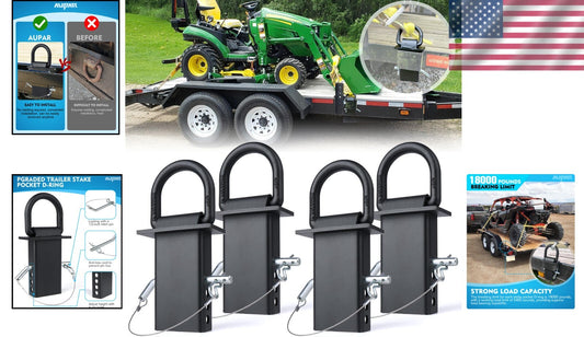Robust 5/8" Adjustable Trailer Stake Pocket D Rings for Ultimate Load Security