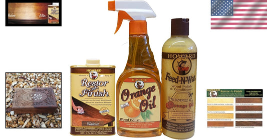 Versatile Wood Cleaner and Restorer with Orange Scent for All Wood Finishes