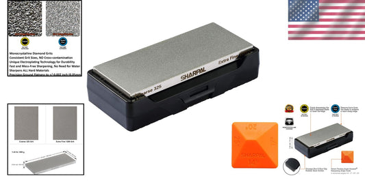 Dual Grit Diamond Sharpening Stone Whetstone 6.5inx3.27in - Perfect Father's ...