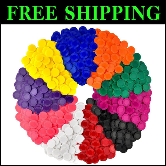4000 Durable Plastic Poker & Bingo Chips, 10 Colors for Fun Learning & Games