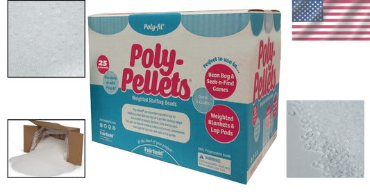 Safe and Versatile 25 lbs Poly-Fil Poly-Pellets for Creative Crafting Projects