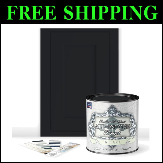 All-in-One Waterproof Paint - Matte Finish for Interior/Exterior Use, Iron Gate