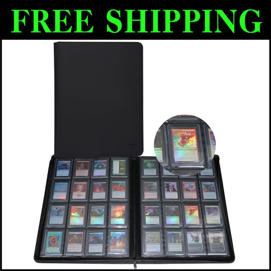 Compact 16 Pocket Binder for Toploaders – Water-Resistant Card Storage Solution