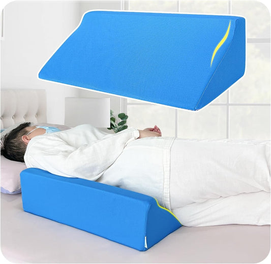 Triangular Incline Pillows for Back & Leg Support - Ideal for Bedridden Patients