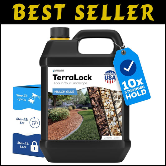 Versatile 1 Gallon Landscaping Adhesive - Locks Down Mulch & Gravel