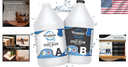 Durable Water-Resistant Epoxy Resin - 2 Gallons of Crystal Clear Perfection