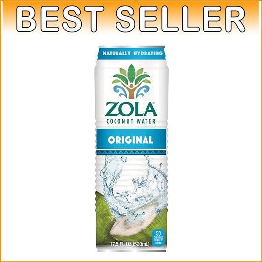 100% Pure Coconut Water - 12 Pack of 17.5 Fl Oz Bottles for Refreshing Hydration