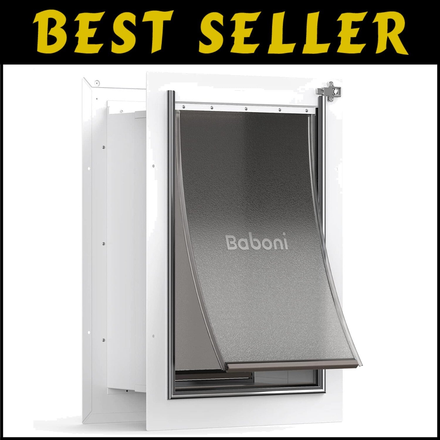 Energy-Efficient Large Pet Door with Telescoping Tunnel for Easy Access
