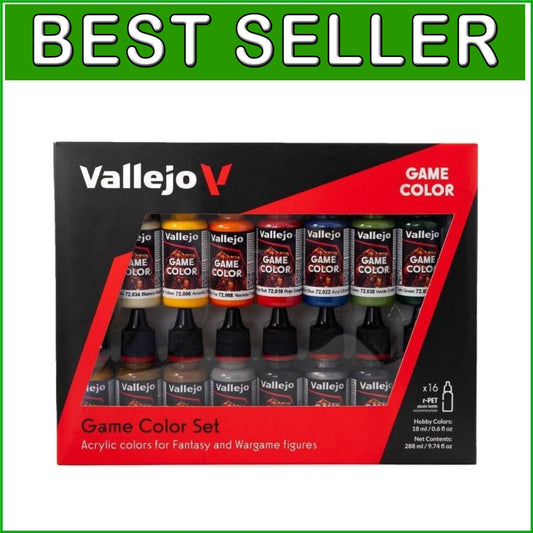 Game Color Introduction Set - 16 Matte Acrylic Paints for Miniature Masterpieces