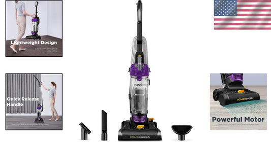 Multi-Functional PowerSpeed Bagless Upright Vacuum - Complete Cleaning Tools