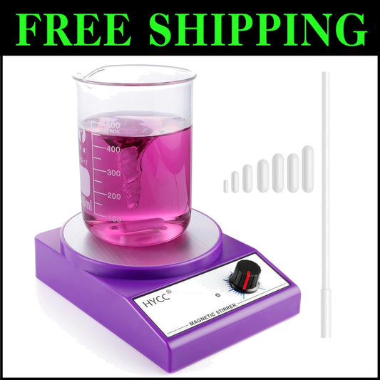 Magnetic Stir Plate for Homebrew & Labs - 3000 RPM Speed with Stir Bar Retriever
