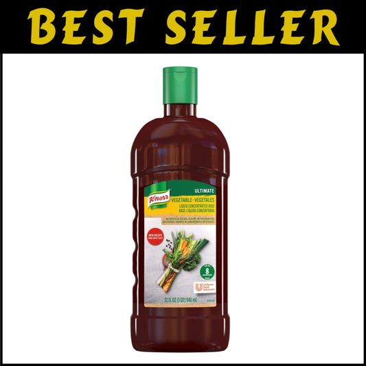 Aromatic Vegetable Stock Base - No MSG and Artificial Ingredients, 32 oz Bottles