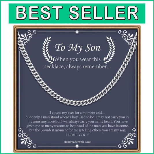Chunky Stainless Steel Cuban Link Chain for Men – Elegant Gift for Father's Day