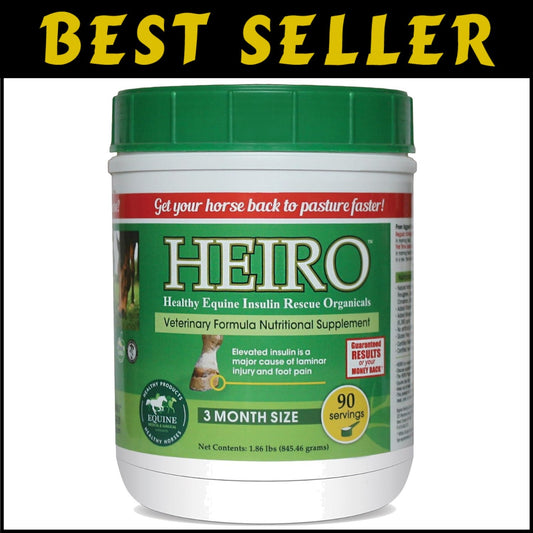 Natural 90-Servings Aid for Horses: Laminitis & Elevated Insulin Levels Solution