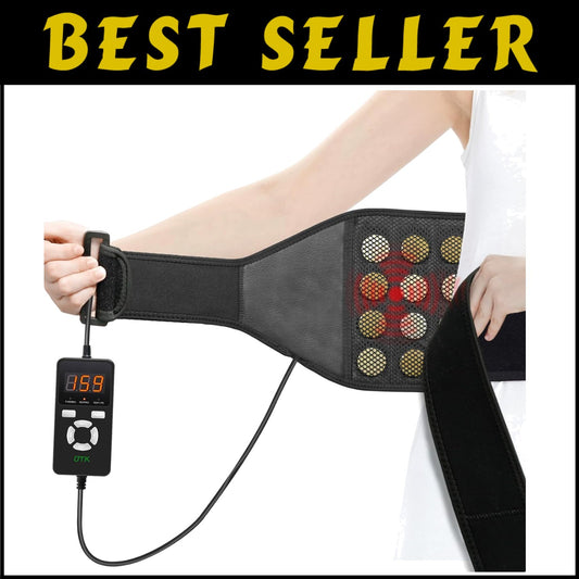 Far Infrared Vibrating Heating Pad - Custom Massage for Lower Back Pain Relief