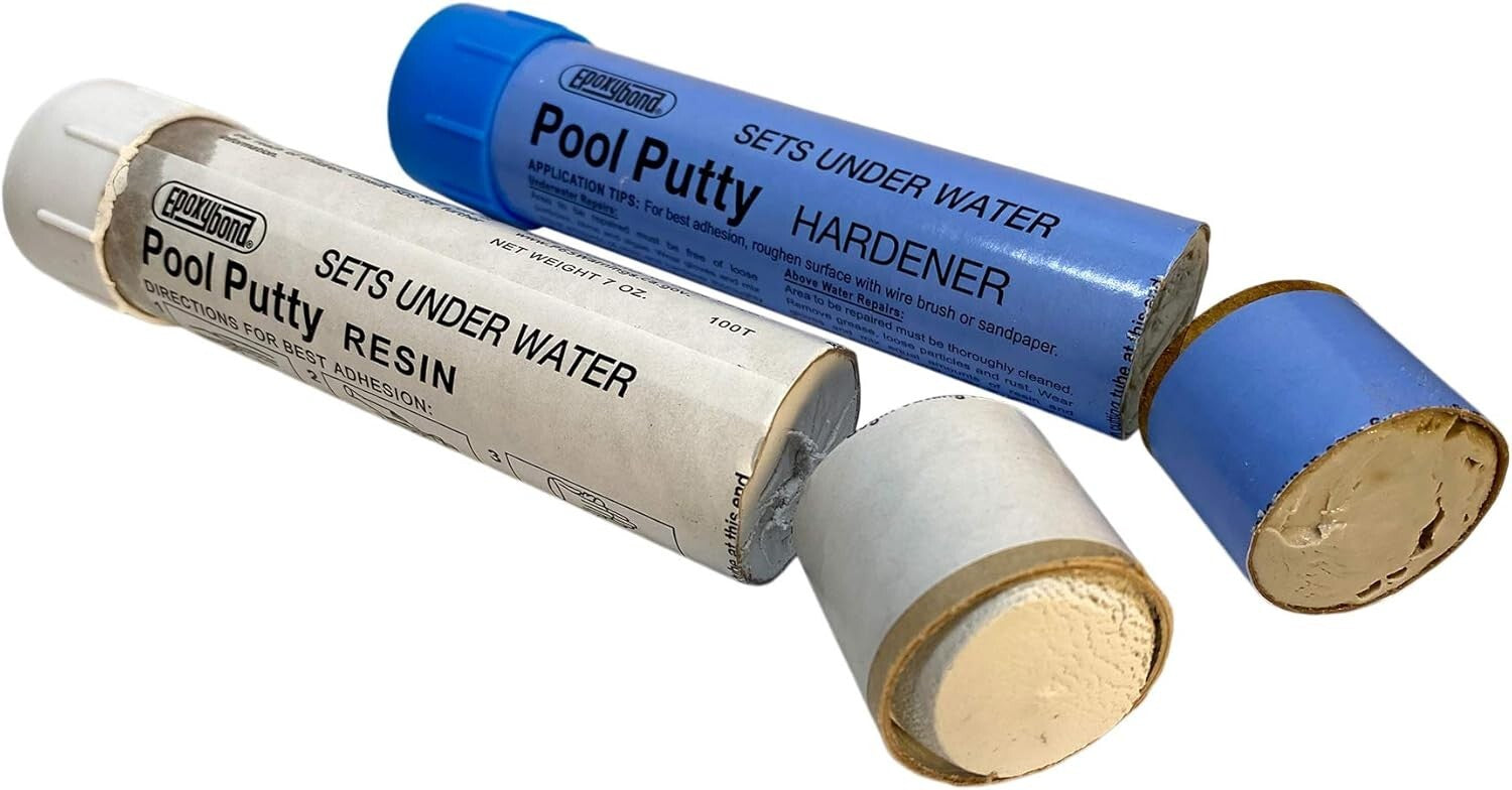 All-Purpose 14oz White Epoxy Putty - Underwater Sealer for Pools, Auto, and Home