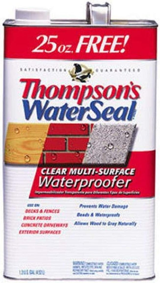 1.2-Gallon Multi-Surface Waterproof Sealant – Clear Low VOC for Decks & Fences
