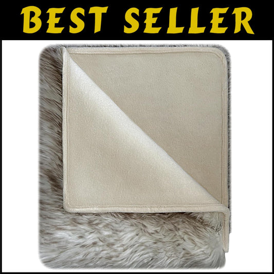 Versatile 80” x 60” Waterproof Pet Blanket - Machine Washable Faux Fur Cover
